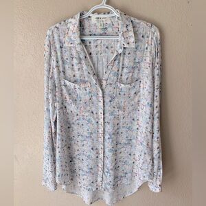 cloth & stone Women's Floral Button-Front Blouse in Light Multicolor